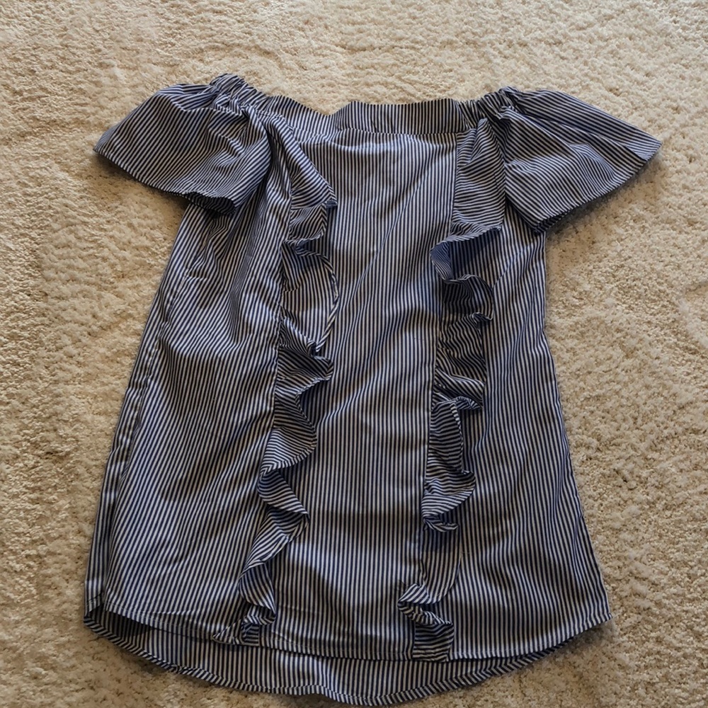 Seersucker mini dress